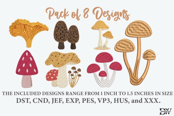 Mushroom Embroidery Design Review